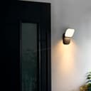 Modern 12W LED Black Outdoor Wall Light  Adjustable Warm White ZLC353BWW