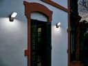 Modern 12W LED Black Outdoor Wall Light  Adjustable Cool White ZLC354BCW