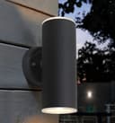 Modern 11W LED Double Outdoor Wall Light Black Warm White ZLC347B