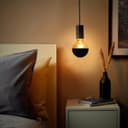 4W LED Crown Top Light Bulb Matte Black E27 Warm White 2700k