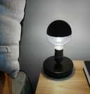 4W LED Crown Top Light Bulb Matte Black E27 Cool White 6500k