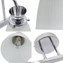 Modern Double Bathroom Wall Light Chrome IP44 Frosted Glass H3083 With G9 LED 5w Warm White