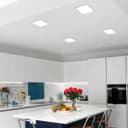 18W LED Back Lit Square Recessed Ceiling Panel Light Cool White 6500k 225 x 225 18WSCW03