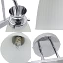 Modern 4 Bathroom Wall Light Chrome IP44 Frosted Glass H3085 With G9 LED 5w Warm White