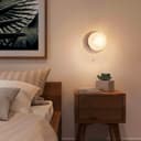 Frosted Glass Pinecone Sphere Globe Wall Light Chrome with Pull Cord H3100