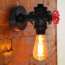 Industrial Retro Vintage Black Iron Wall Light Water Pipe Wall Light H3107P
