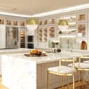 LED Ceiling Gold Glass Globe Pendant Light CCT Natural Cool Warm White H3109