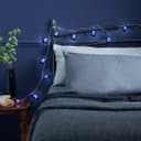 Outdoor Or Indoor Mini Lantern 20 LED String Lights IP44 Mains Powered Blue LANSL03