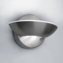 9w LED Wall Light Brushed Chrome Opal Diffuser Cool White 6000K H3038