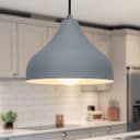 Modern Ceiling Pendant Light Dome Grey Mini Lamp Shade K410