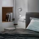 LED Indoor Bedside Reading Wall Light 2W 6000K Chrome H3145