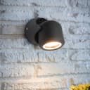 Black Outdoor Single Wall Light Adjustable IP54 External Directional Spot Lamp ZLC371B