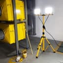 50w x 2 LED Twin Flood Light Tripod Stand Job Site Lighting 6500K IP65 TRI05