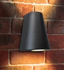 Cone Shape Up Down Outdoor Wall Light Stainless Steel Black Finish ZLC070B 