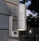 Double Outdoor Wall with PIR Movement Sensor Stainless Steel ZLC08DSEN 