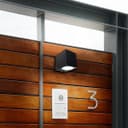 Black Finish Stainless Steel Mini Cube Single Outdoor Wall Light ZLC064B