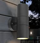 Modern GU10 Black Double Up Down Outdoor Stainless Steel Wall Light ZLC035B