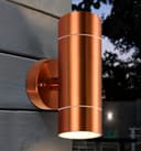 Modern Double Outdoor Wall Light Stainless Steel Copper IP65 ZLC081C