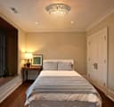Modern Elegant Round Crystal Chandelier Reflective Silver Base 