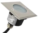 5w LED Outdoor Ground Walkover Light Square Cool White Brushed Chrome Finish GL03CW