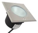 10w LED Outdoor Ground Walkover Light Square Cool White Brushed Chrome Finish GL04CW 