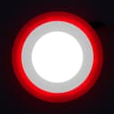 Round Dual Colour LED 6w Ceiling Recessed Panel Spot Light Red and White
