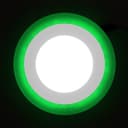 Round Dual Colour LED 6w Ceiling Recessed Panel Spot Light Green and White