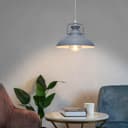 Metal Ceiling Pendant Shade Modern Grey