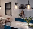 Glass Ceiling Lamp Shade Pendant Light with ST58 LED 4w E27 