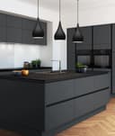 Modern Teardrop Pendant Ceiling Light Black Shade Contemporary Hanging Lamp 