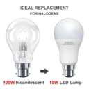10w GLS LED Light Bulb Cool White B22 Bayonet A60