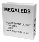 12w LED White Body Square Surface Mount Ceiling Panel Cool White 