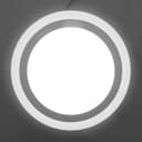 18w Round LED Ceiling Panel Cool White 3 Switch Mode White Ring