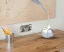 Gloss Brush Chrome USB Double Wall Plug Socket 2 Gang 13A with 2 USB Charger Port Outlets Socket Plate N776DME
