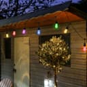 10 Bulb 10M Outdoor LED Festoon String Lights Coloured Vintage Bulbs
