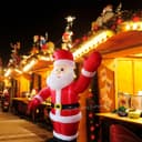 Outdoor Santa Claus Self Inflating with Plug 6ft Father Christmas LED Illuminated