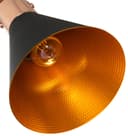 Retro Industrial Rose Ceiling Pendant Black Metal Light Shade
