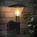 Outdoor Garden Black Finish Stainless Steel PIR Wall Light IP44 ZLC050 
