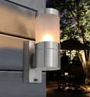 Stainless Steel Garden Wall Light Frosted Glass Cover IP44 ZLC016 