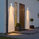 Matt White Single Stainless Steel Outdoor Wall Light ZLC053W