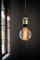 Industrial Vintage Ceiling Pendant Lamp Holder Brass E27 Fitting 