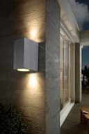 Modern Rectangular Up Down Aluminium Finish Outdoor Wall Light Fixture GU10 ZLC063AB 
