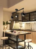3 Way Ceiling Spot Light Adjustable Eyeball GU10 Black Metal Finish