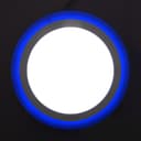 18w LED Ceiling Light Cool White with Blue Ambient Ring Surface Mount 
