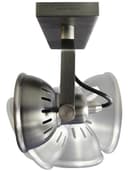Vintage Twin Ceiling Light Fixture Dark Grey Pewter finish Adjustable Swivel Spot Light Stainless Steel