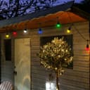 10 Bulb 10M Outdoor LED Festoon String Lights Coloured Bulbs IP64 240v Heavy Duty Highest Quality