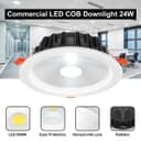COB 24W Recessed Commercial LED Downlight 6000K CDL24