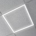 2 x 40w LED Recessed Ceiling Panel Frame Border Edge Light Cool White 6500k 600 x 600