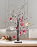 LED Indoor Christmas Brown Tree Snow Effect Miniature 60cm Mains and Battery Operated TREE04