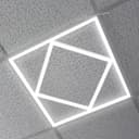 64w Border Line LED Diamond Panel 600 X 600 Recessed Ceiling Light 6500K PHFL64W02